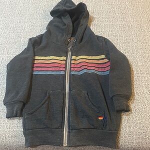 Aviator Nation kids 5 stripe Hoodie